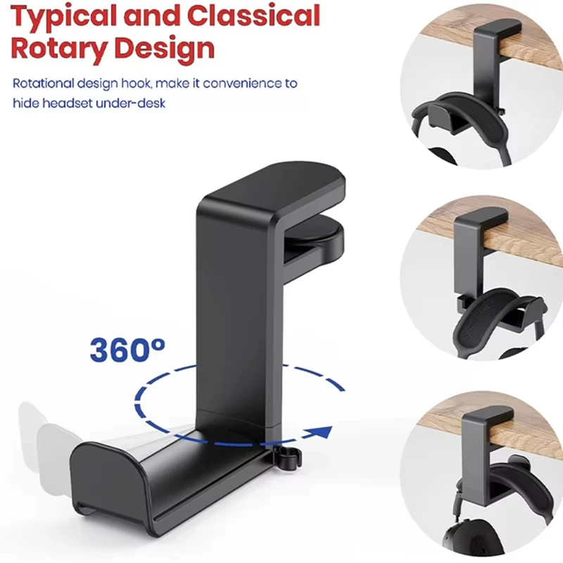 360 °   حامل سماعات رأس دوار ل - مراجعة Pc Gaming Desk وسعره