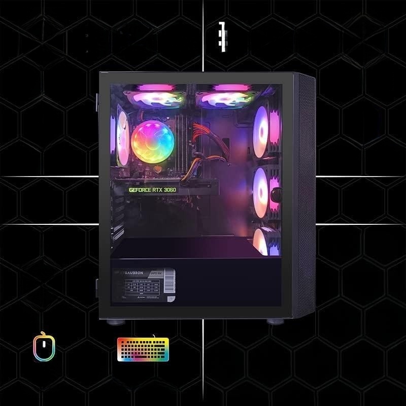 كمبيوتر ألعاب مكتبي، معالج كور - مراجعة Pc Gaming Rtx 3060 وسعره