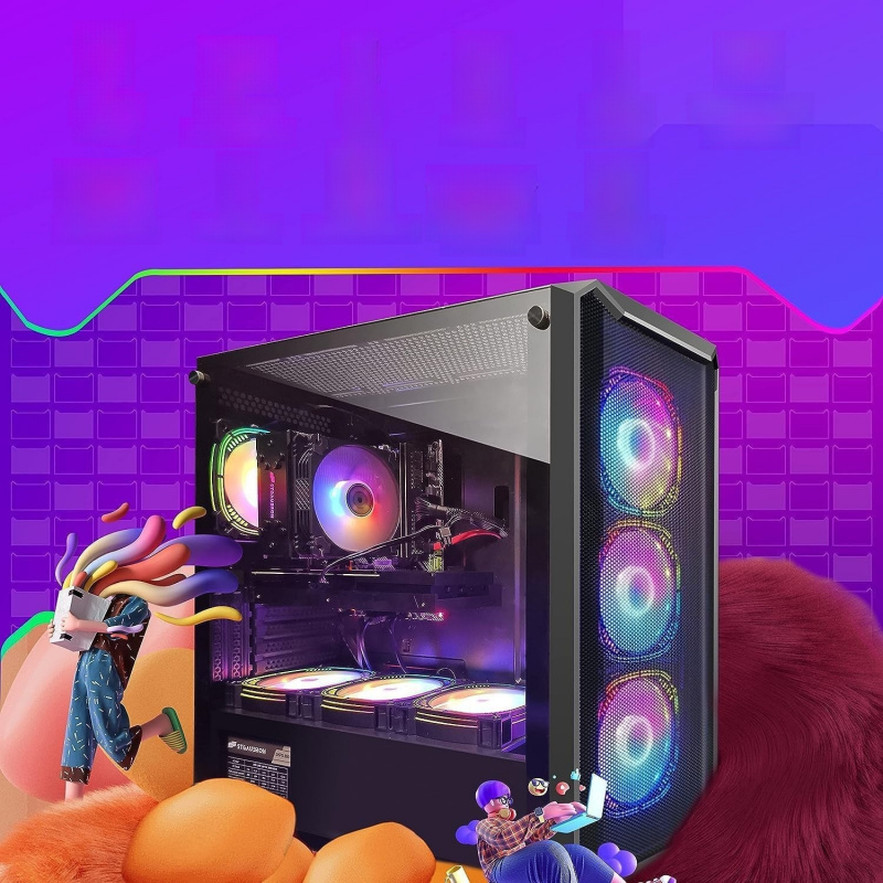 كمبيوتر ألعاب مكتبي، معالج Cor - مراجعة Pc Gaming Rtx 3060 وسعره