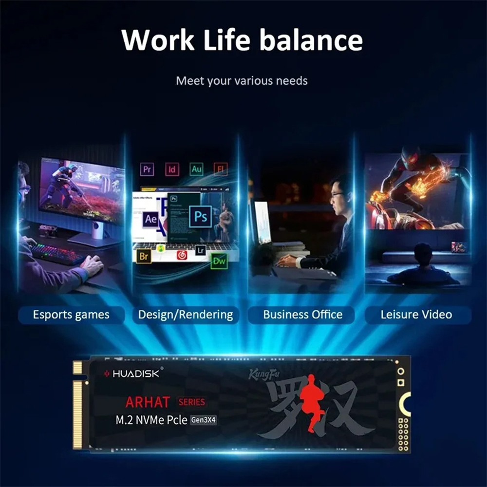 Huadisk SSD NVMe M2 1 تيرا باي - مراجعة Pc Gaming Setup وسعره