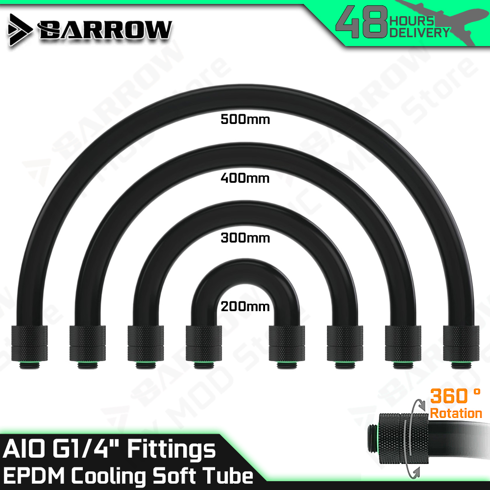 أنابيب EPDM المرنة من Barrow A - مراجعة Pc Gaming Liquid Cooling وسعره