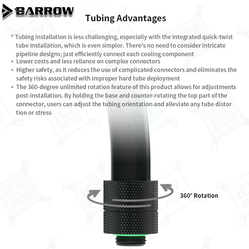 أنابيب EPDM المرنة من Barrow A - مراجعة Pc Gaming Liquid Cooling وسعره